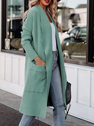 Open Front Dropped Shoulder Outerwear | Bold & Contemporary Style | Augie & April