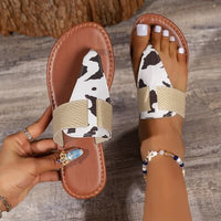 Animal Print Open Toe Sandals