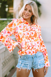 Floral Collared Neck Shirt