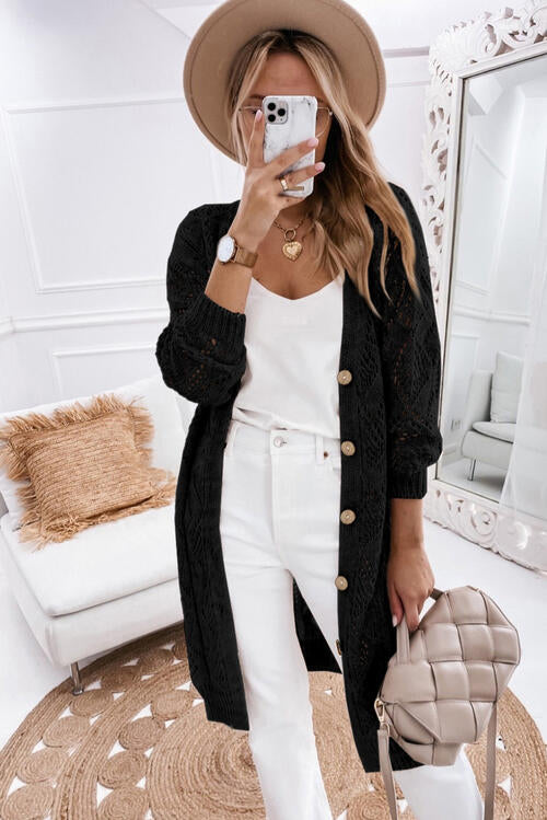 V-Neck Long Sleeve Cardigan | Classic & Cozy | Augie & April