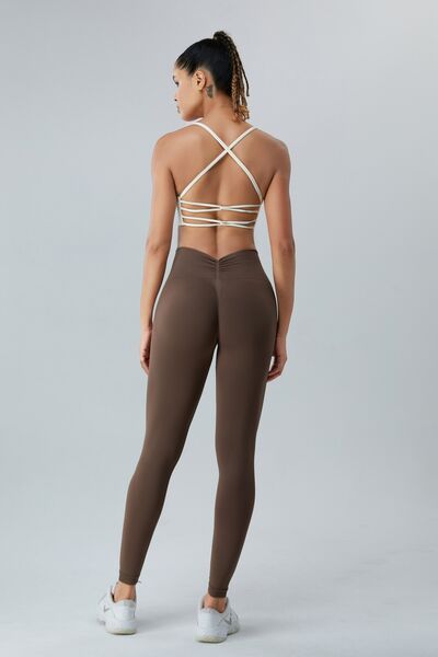 Ruched High Waist Active Leggings