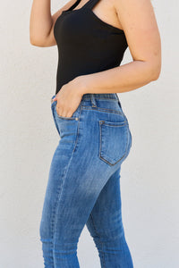 Kancan Lindsay  Raw Hem High Rise Skinny Jeans
