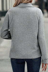 Half Zip Collared Neck Sweatshirt