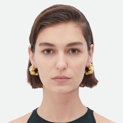 18K Gold-Plated Stainless Steel C-Hoop Earrings | Exquisite & Durable | Sophisticated Design | Augie & April