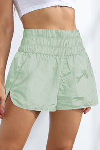 Breathable Smocked Sports Shorts | Solid Design | Augie & April