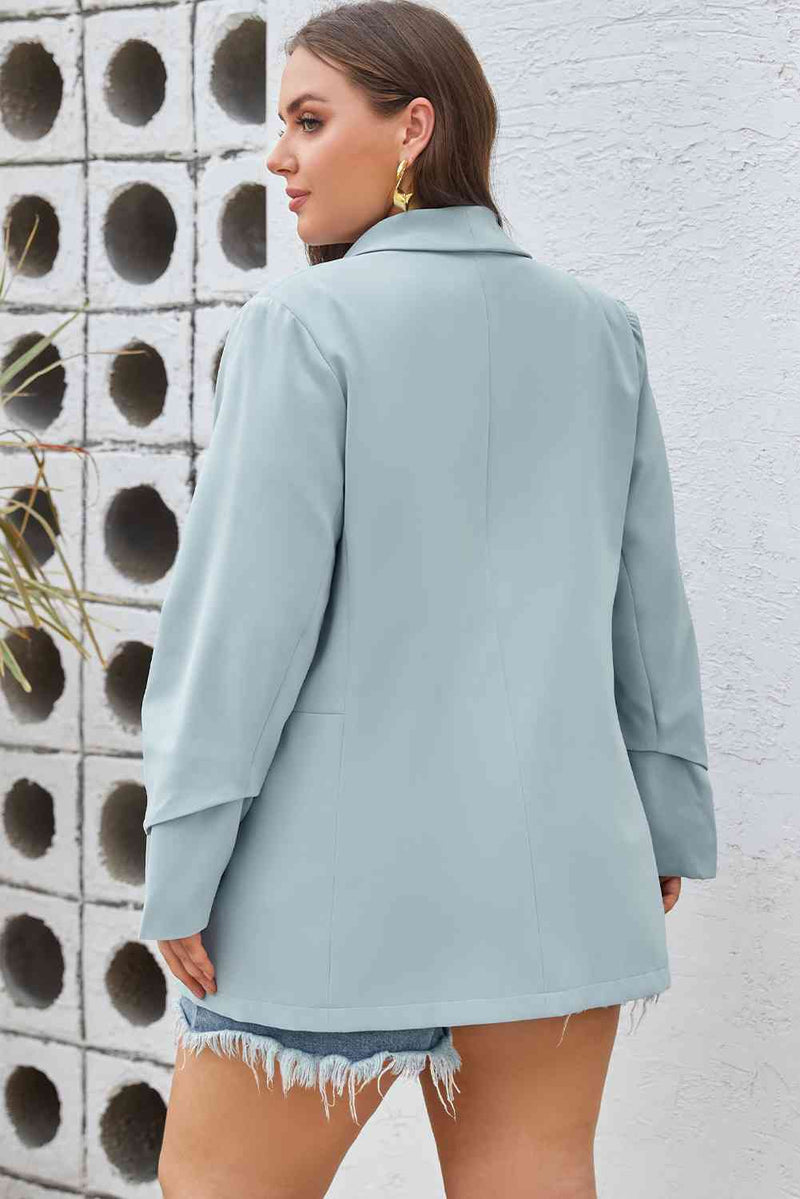 Plus Size  Long Sleeve Blazer - Versatile Style | Women's Fashion by Augie & April