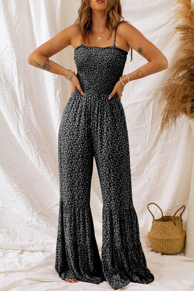 Floral Spaghetti Strap Wide Leg Jumpsuit | Stay Stylish | Augie & April